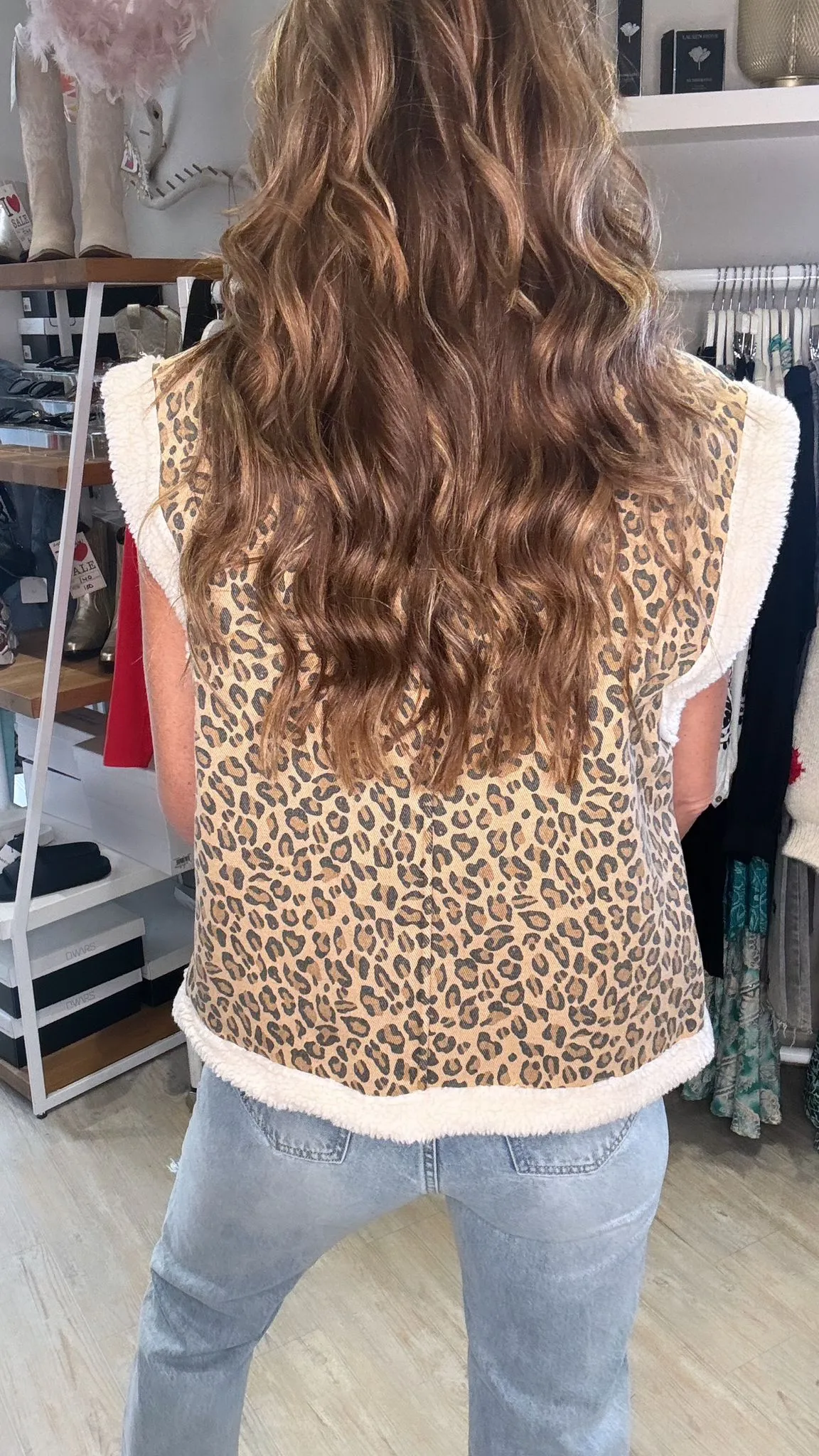 Cleo Leopard Print Gilet