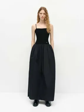 Cocoon Shape Paneled Dress