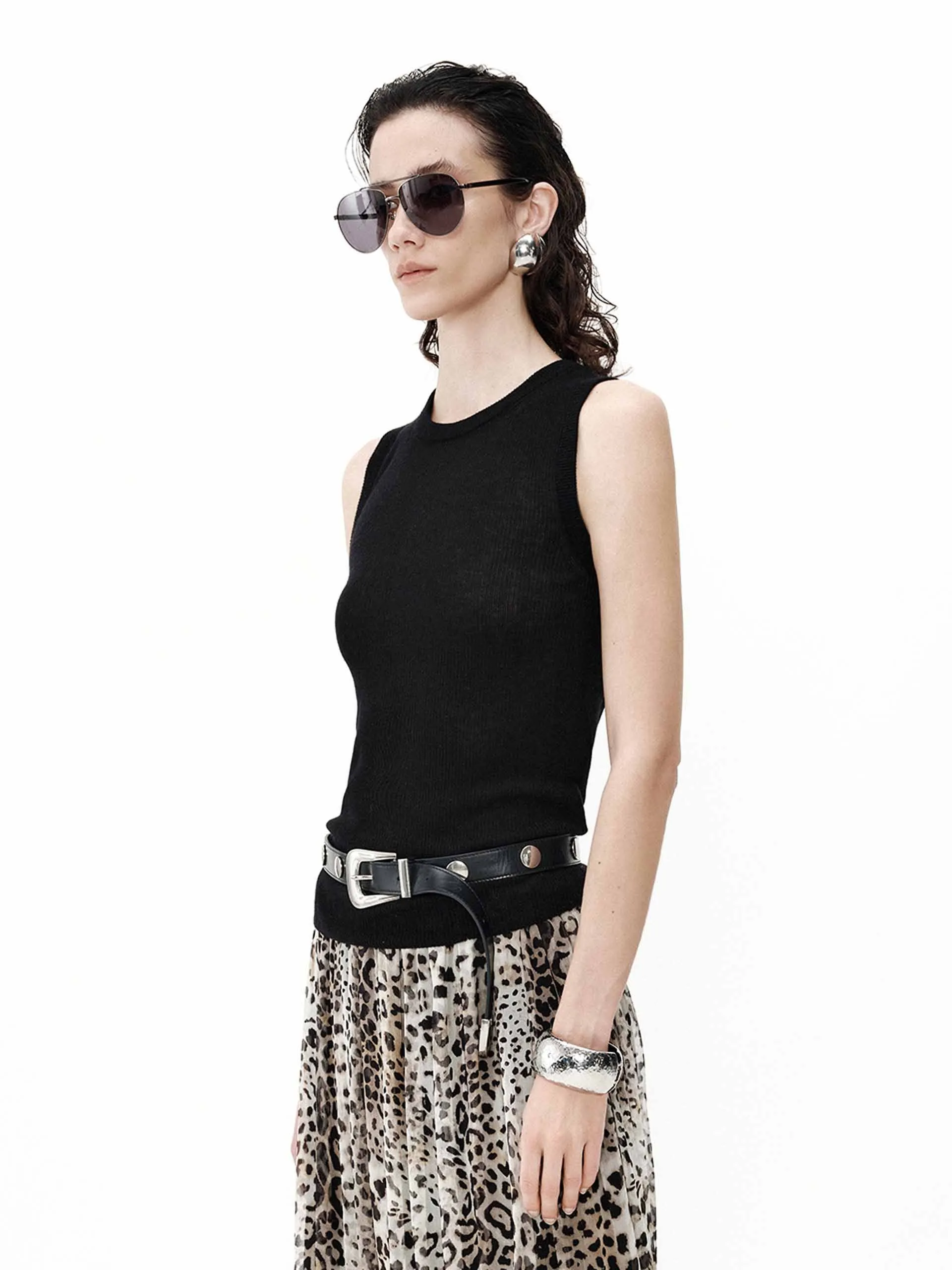 Crewneck Wool Tank