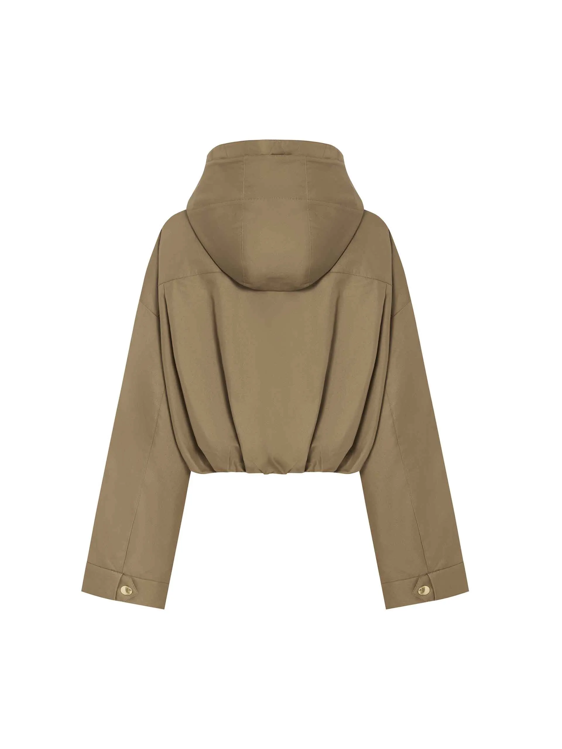 Cropped Hooded Jacket