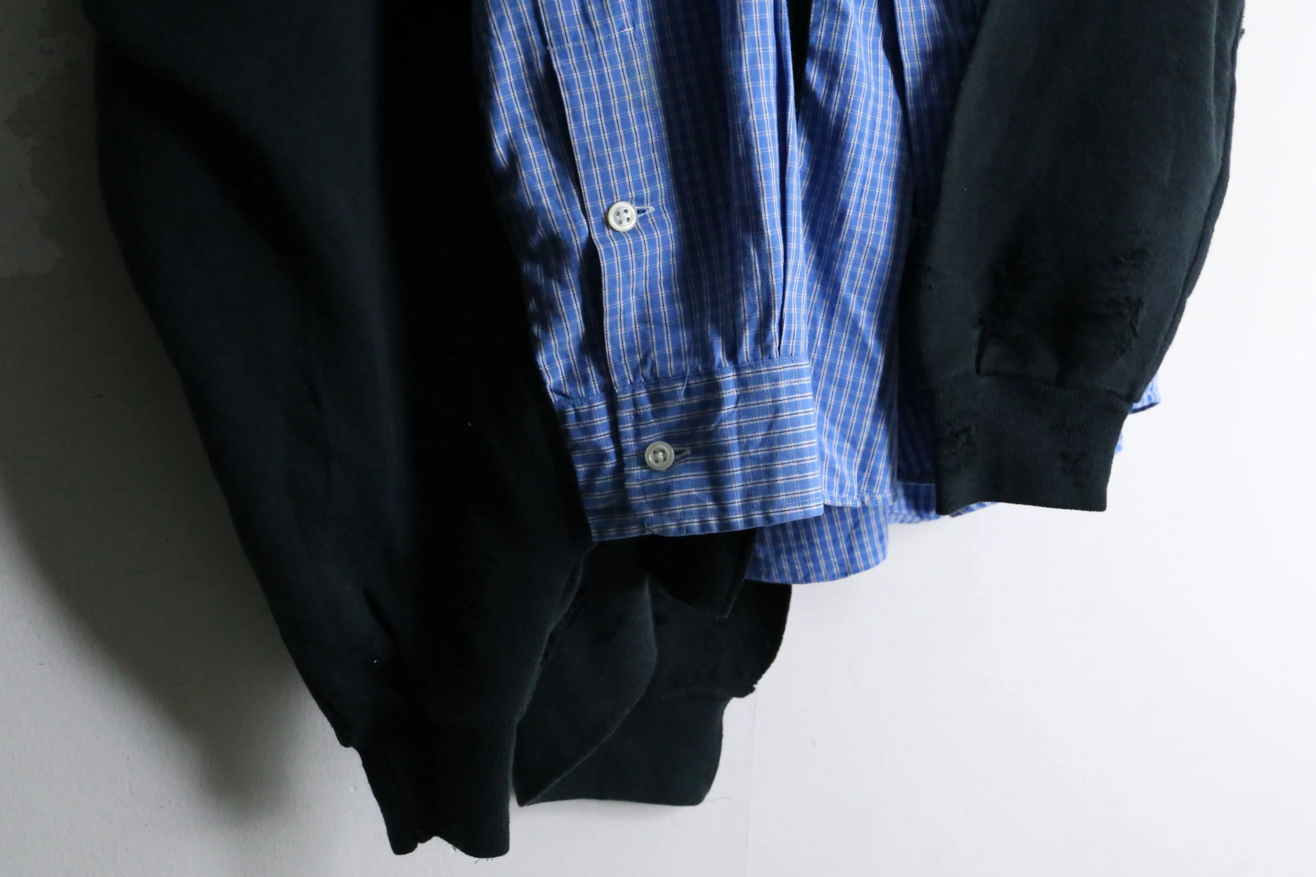 "Remake" shirt docking sweat