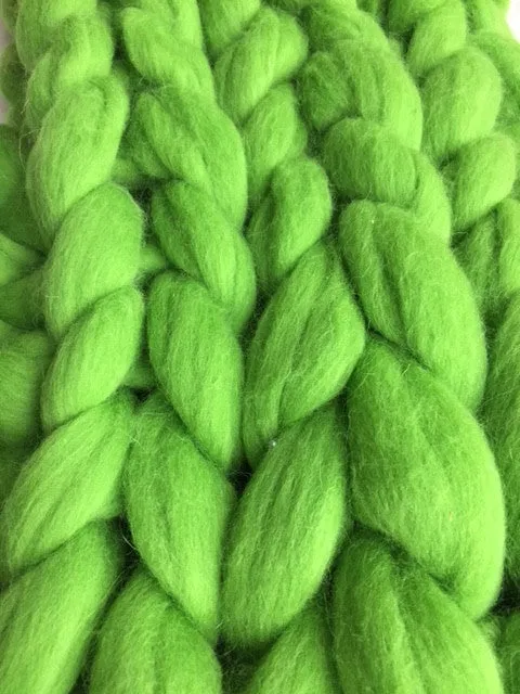 Super Chunky 100% Merino Wool Yarn, Forrest Green