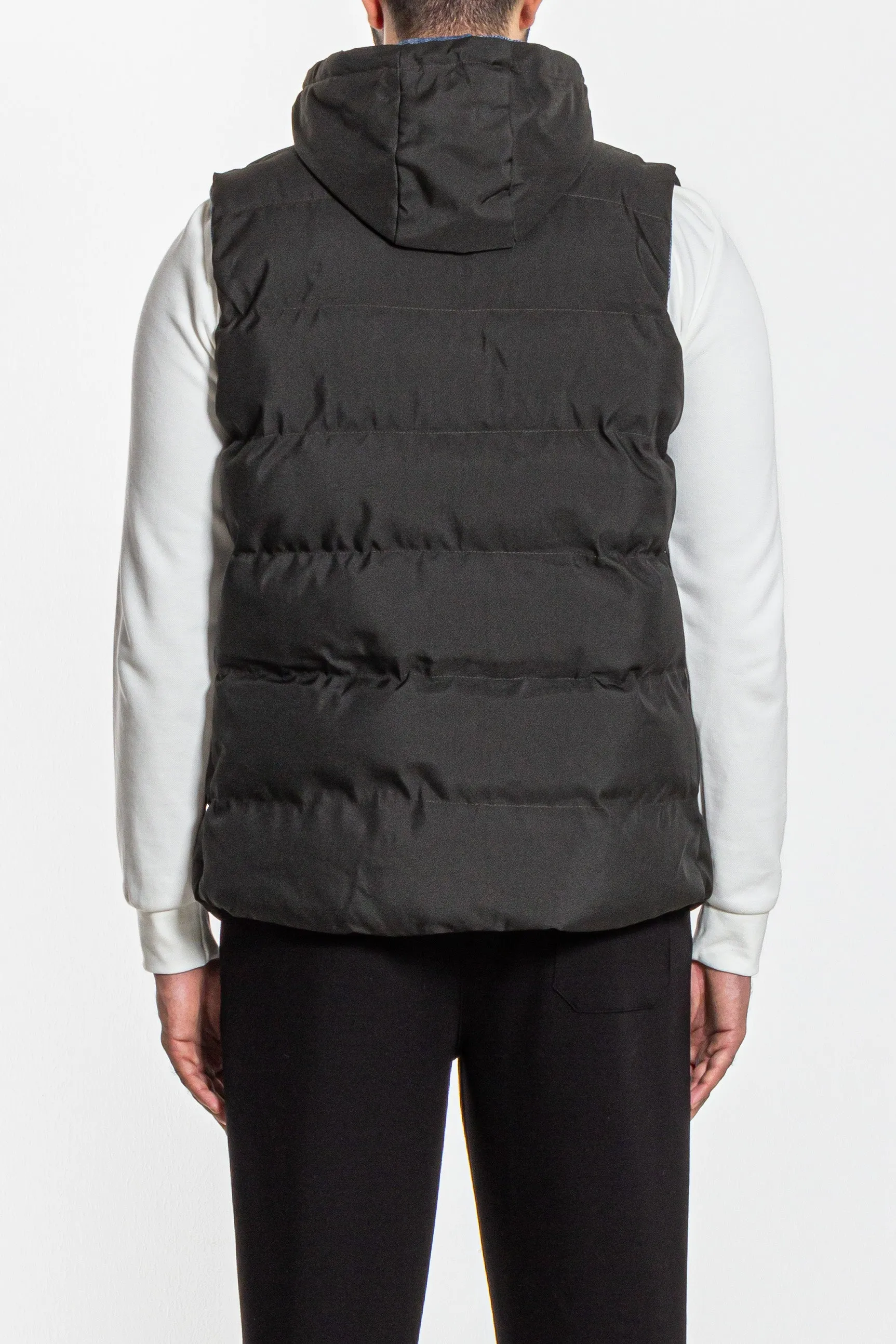 TEXTURED PUFFER GILET