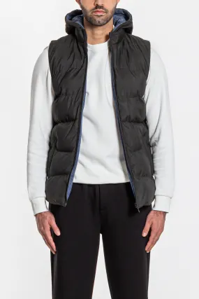 TEXTURED PUFFER GILET