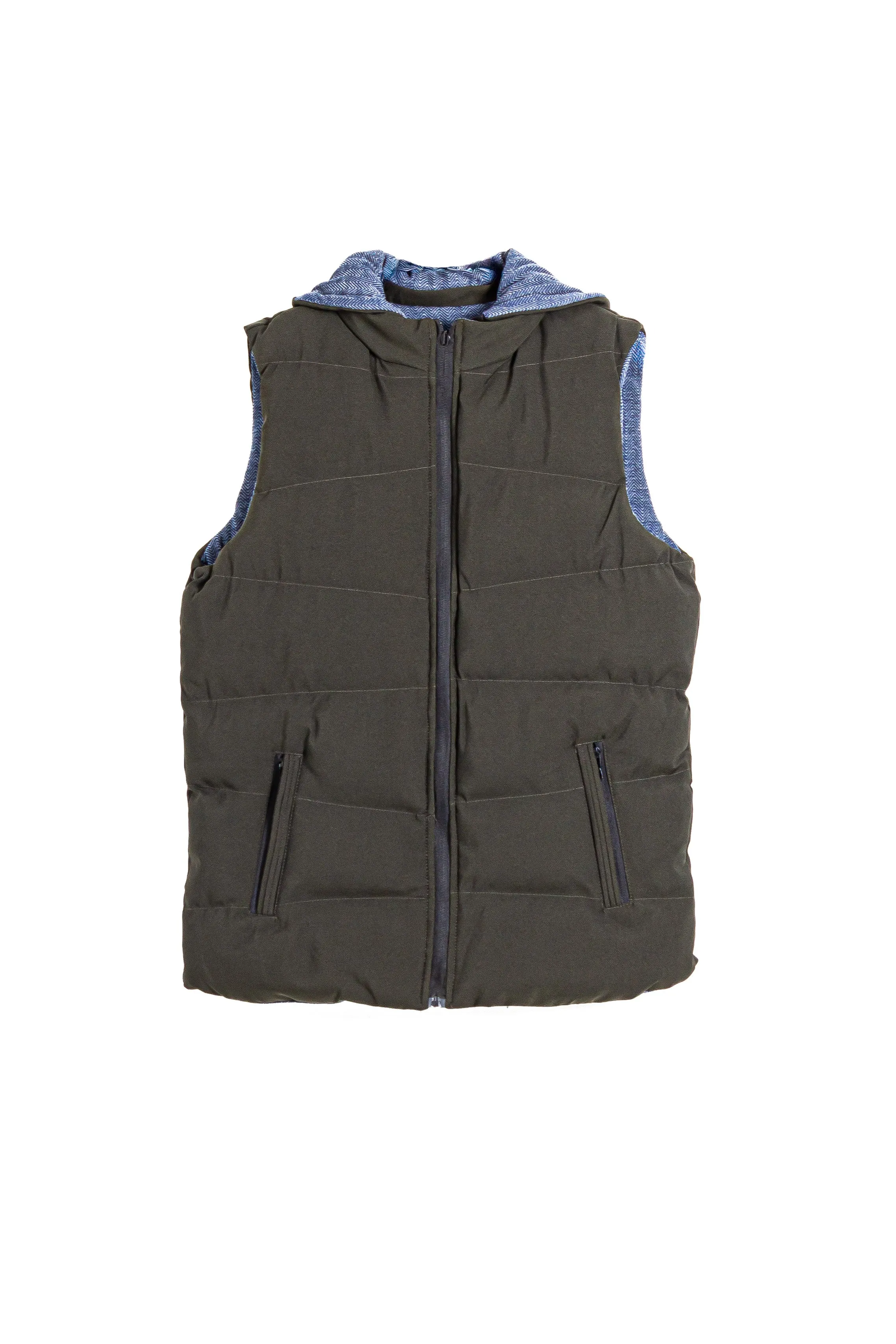 TEXTURED PUFFER GILET